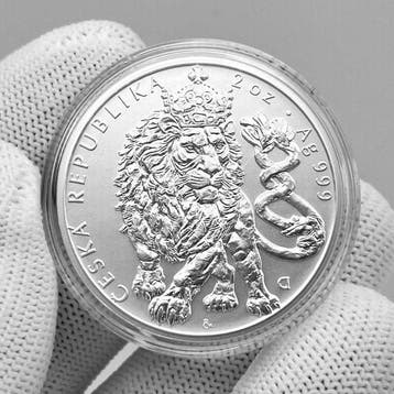 Niue. 5 Dollars 2026 – Czech Lion – 2 oz Silver – 5 Dollars