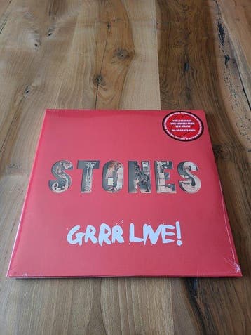 De Rolling Stones, Grrr Live! - Red records - 3 x LP album, Nieuw in verpakking