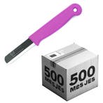 Solingen Bandstaal Mes – HACCP – Roze – RVS Lemmet 40, Ophalen of Verzenden, Nieuw, Rvs of Chroom, Los bestek