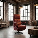 Leren relaxfauteuil met hartbalans Core - Massif Rubino, Huis en Inrichting, Fauteuils, Bohemian, Industrieel, Modern, Scandinavisch
