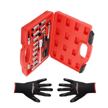 Diesel Injector Seat Cutter Cleaner Universal 17 stuks ge..., Verzenden