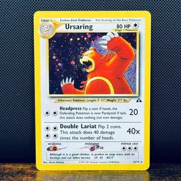Pokémon Card - Ursaring Holo 15 – Pokémon, Nieuw