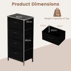 LIVSK Ladekast met 4 Lades - Houten Opbergoplossing - Stabie, Huis en Inrichting, Verzenden, Nieuw