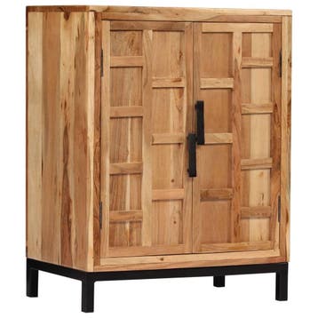 vidaXL Dressoir 60x35x76 cm massief acaciahout bruin, Verzenden, Nieuw, 50 tot 100 cm, 25 tot 50 cm