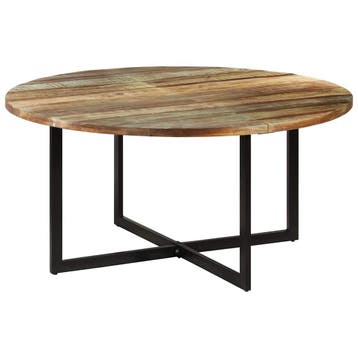 vidaXL Eettafel 150x75 cm massief gerecycled hout, Verzenden, Nieuw