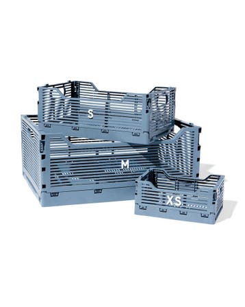 HEMA Klapkrat letterbord recycled donkerblauw, Verzenden, Nieuw