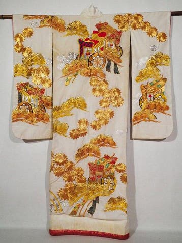 Prachtige kimono,  iro-uchikake-robe - Zijde - Heisei