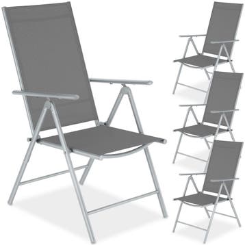 Opvouwbare tuinstoelen met verstelbare rugleuning, gaas, Verzenden, Nieuw