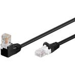 Cat5e 0.25 meter Zwart UTP-kabel 1 x haaks, Computers en Software, Pc- en Netwerkkabels, Ophalen of Verzenden, Nieuw