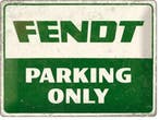 Fendt parking only reclamebord, Verzenden, Nieuw