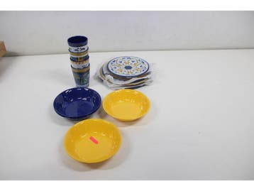 Bo-Camp - Servies - 16-Delige Siciliaanse Set - Melamine (16, Verzenden, Zo goed als nieuw
