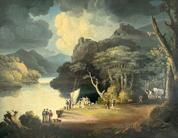 Circle of John Banks (XVlll/XlX), Kring van - Smugglers in a