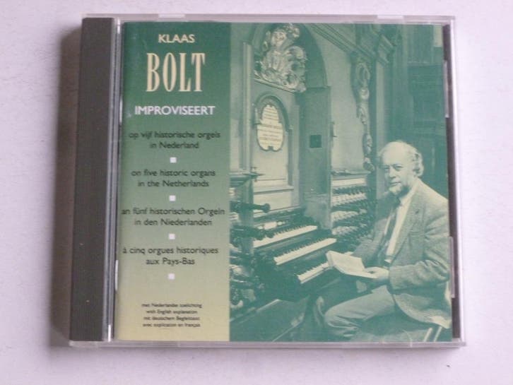 Klaas Bolt improviseert op 5 Nederlandse Orgels, Cd's en Dvd's, Cd's | Klassiek, Zo goed als nieuw, Ophalen of Verzenden
