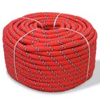 vidaXL Boot touw 14 mm 50 m polypropyleen rood, Verzenden, Nieuw
