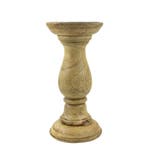 kandelaar rond mango hout 20cm, Verzenden, Nieuw