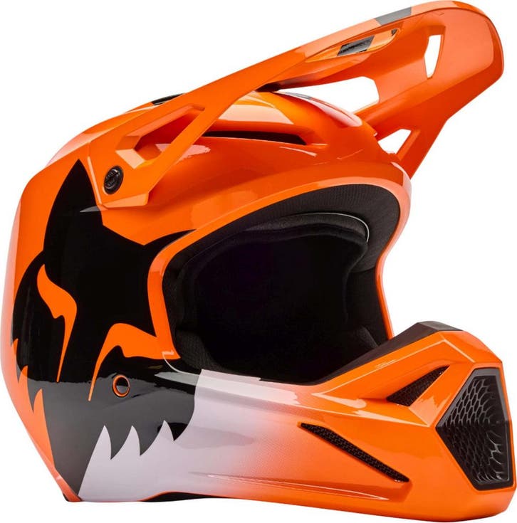 FOX V1 Shield Oranje Crosshelm, Motoren, Kleding | Motorhelmen, Heren, Nieuw met kaartje, Overige merken, Offroadhelm, Verzenden