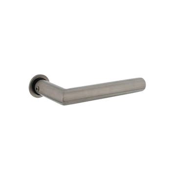 Deurklink Jura met minimalistische rozet RVS geborsteld -..., Ophalen of Verzenden, Nieuw, Rvs, Klink of Kruk