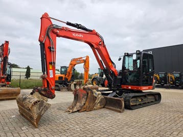 Kubota KX080-4a2, Ophalen, Graafmachine