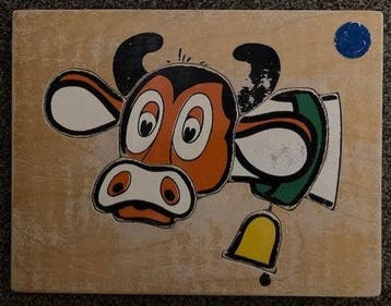 Puzzel Koe met bel, Boeken, Verzenden, Nieuw