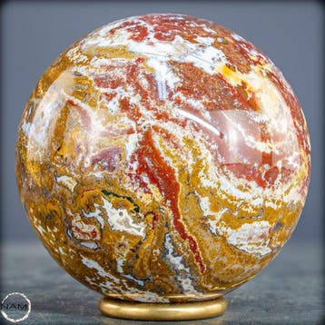 Natuurlijke Ocean Jasper Bol – Zeldzaam orbiculair patroon