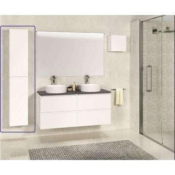 Xellanz Sephia Kolomkast - 140x30x25cm - Mat Wit, Ophalen of Verzenden, Nieuw