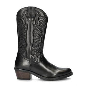 Nelson cowboylaarzen voor dames in het Zwart, Verzenden, Zwart, Overige typen, Nieuw