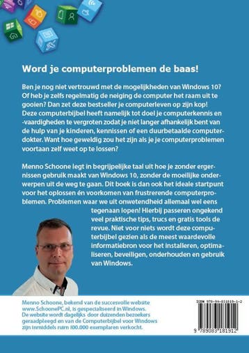 Computerbijbel voor Windows 10 9789083181912 Menno Schoone, Verzenden, Zo goed als nieuw, Menno Schoone