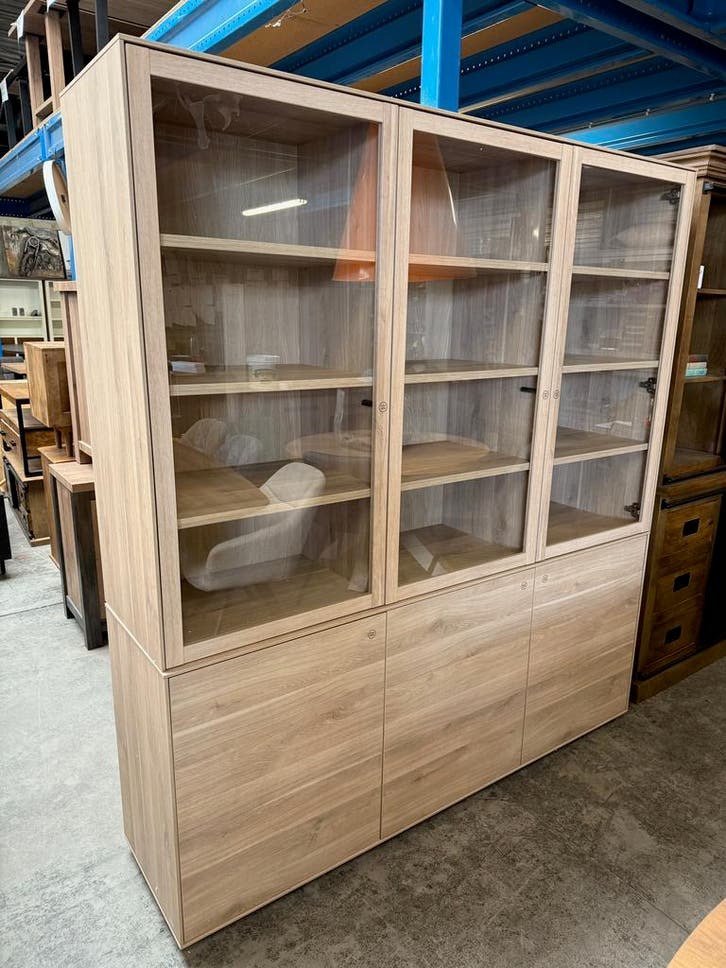 Elegance buffetkast, kleur fresh oak, Huis en Inrichting, Kasten | Buffetkasten, Nieuw, Glas, Overige materialen