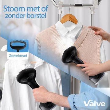 2dekans | VAIVE TurboSteam Inklapbare Kledingstomer 1600W -, Witgoed en Apparatuur, Ophalen of Verzenden, Zo goed als nieuw
