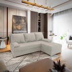Hoekbank Rio met Opbergruimte Beige | Universeel | €399,-, Hout, Hoekbank, 200 tot 250 cm, 100 tot 125 cm