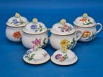 Meissen - 4er Set Creme-Dosen / Marmeladentöpfe – Porzellan