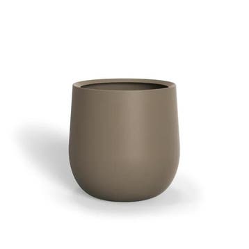 Polyester plantenbak Lora Ø70x70cm - Met bodem, Kunststof, Rond, Nieuw, 60 tot 100 cm