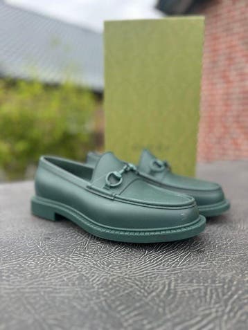 Gucci - Horsebit Gummi Loafer - Sneakers - Maat: EU 41, Nieuw
