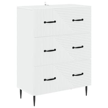 vidaXL Ladenkast Wit 66 x 34,5 x 89,5 cm Bewerkt hout, Verzenden, Nieuw