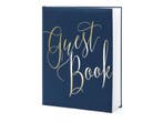 Gastenboek Chique Navy Blauw 20x24,5cm, Ophalen of Verzenden, Nieuw