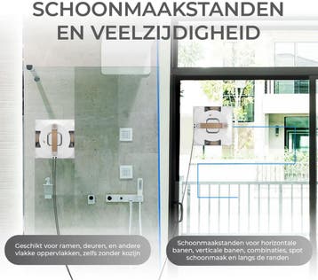Zoef Robot robot ramenwasser Bobbie 4.0 ruitenreiniger -, Huis en Inrichting, Ophalen of Verzenden