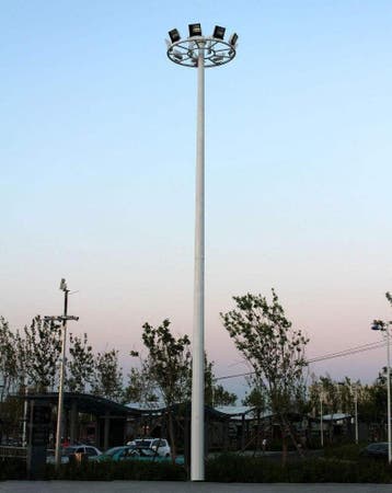 Polygonale heavy duty stalen highmast 20m1 met grondstuk..., Nieuw
