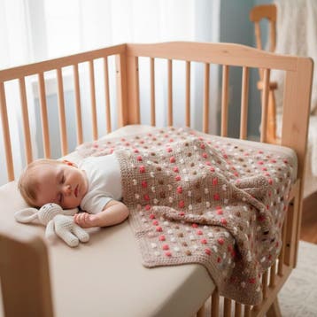 Babydeken Haken met Kleine Hartjes - Haakpret Anja Toonen, Ophalen of Verzenden, Nieuw