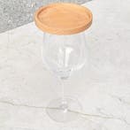 HOCHO Beukenhouten Wijnglas Deksel 90x15 mm – Met Snackpl., Ophalen of Verzenden, Nieuw