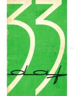 1968 DAF 33 INSTRUCTIEBOEKJE NEDERLANDS, Auto diversen, Handleidingen en Instructieboekjes