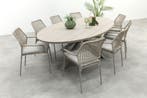 GI Swifty/Edison 8-persoons ovale stapelbare tuinset 280x140, Verzenden, Nieuw, Overige materialen, Tuinset