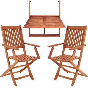 Tuinset 3-delig Acaciahout FSC®-gecertificeerd (Tuinsets), Verzenden, Nieuw