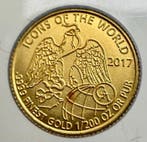 Rwanda. 10 Francs 2017 Mexico, oro 1/200 Oz (.999) (Zonder