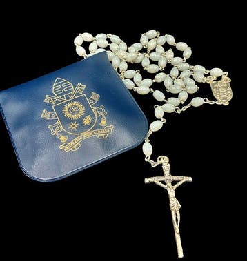 Paus Franciscus - Rozenkrans van de audiëntie - Gezegend en, Antiek en Kunst