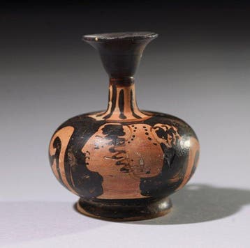 Oud-Grieks Keramiek Lekythos - 9 cm