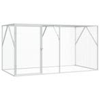 vidaXL Vogelkooi Antraciet 208 x 102 x 108 cm Gegalvaniseerd, Verzenden, Nieuw