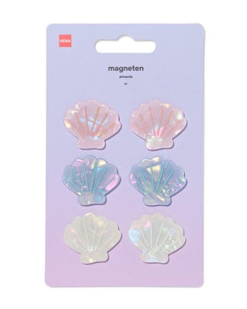 HEMA Magneten 3x2.5cm schelpen - 6 stuks, Verzenden, Nieuw