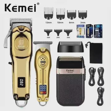 Kemei Professionele Oplaadbare Baard- en Haartrimmer KM-2628, Verzenden, Nieuw