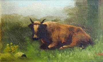 H. Raes (c.1900) - Vache au repos