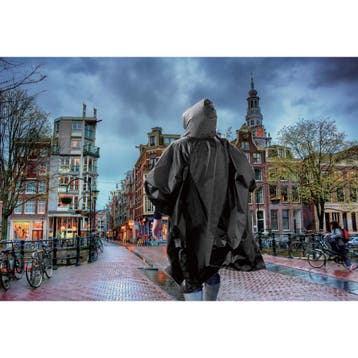 Benson Stijlvolle regenponcho met capuchon - lichtgewicht..., Ophalen of Verzenden, Nieuw